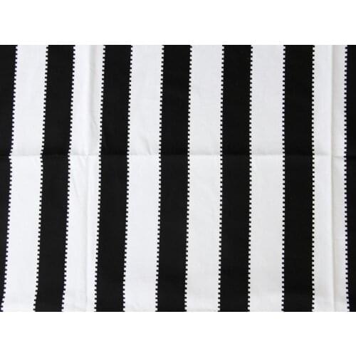 DA211 Black white Red stripes Printed A grade 100% Cotton Canvas Cushion sofa Pillow Sewing Bag Diy Tablecloth Curtain fabric