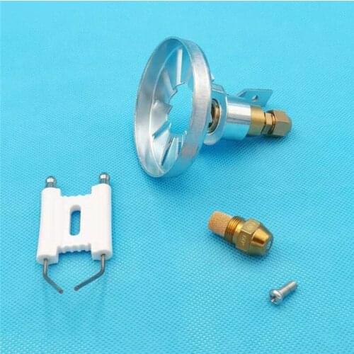 Danfoss 60 degree solid atomization nozzle,fuel injector nozzle,burner flame ring,ceramic ignition needle,waste oil burner head