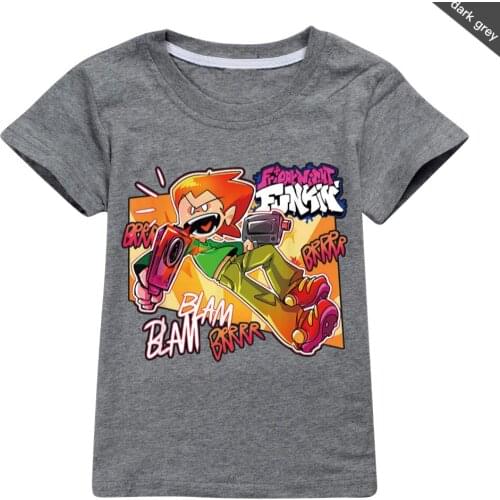 Friday Night Funkin Kids T-Shirt Print Girls Funny Clothes Boys Costume Children Summer Tops Hot Game Kids Clothes Baby Tshirts