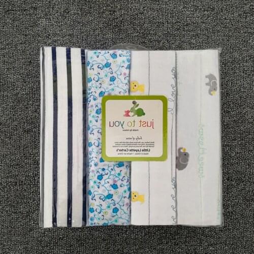 Clearance Sale Receiving Blankets 4PCS/Lot Random Unisex Bedding Cotton Baby Blanket Newborn Cartoon Print Soft 75cmx75cm