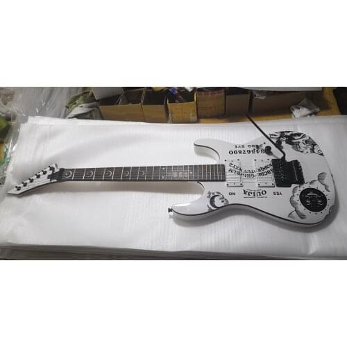 White double rock elegant super electric guitar