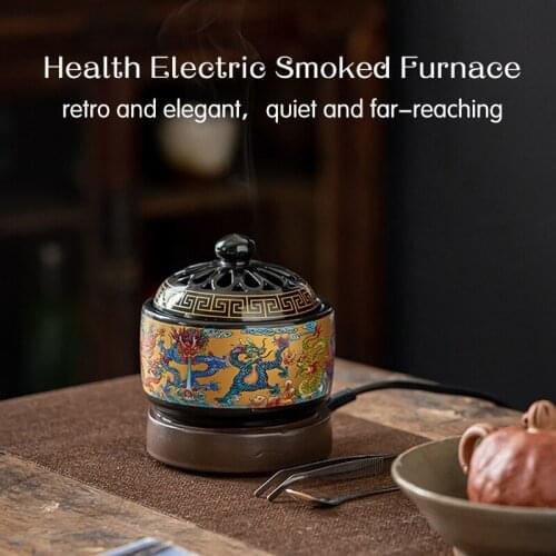 220V Timing Thermostat Electronic Essential Oil Burner Arab Incense Holder Aroma Burner Sandalwood Furnace Frankincense Burner
