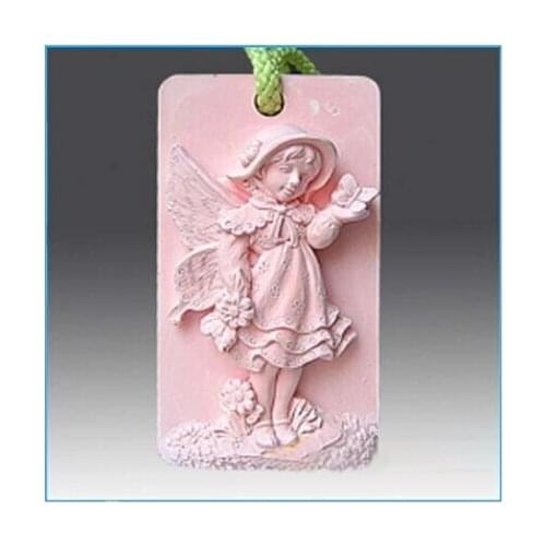 Butterfly Flower Fairy Silicone Mold Chocolate Mold Fondant Cake Decoration Mold Angel Handmade Soap Mold DIY Craft Moulds PRZY