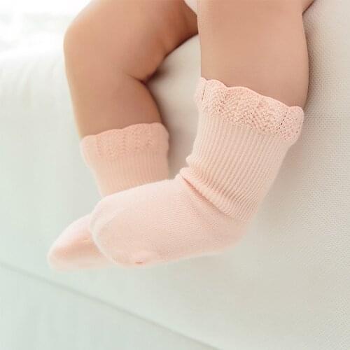 Baby Girl Cotton Ruffle Socks Newborn infant Cute White Princess Short lace Warm Sock Toddler Kid Boy Spring Clothing Accessory