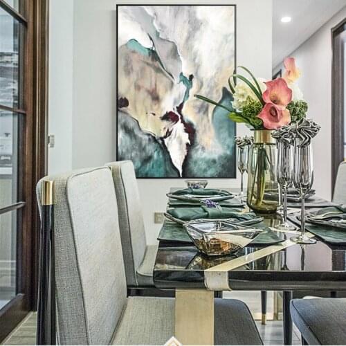 Chinese Style Ink Canvas Painting Poster Print Picture Wall Art Decoration Abstract Wall Stickers Unframed