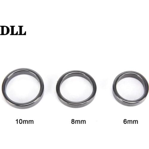 Black 6/8/10 Mens Jewelry Weight Loss Ring Women Health Care Magnet Hematite Ring Cool Magnetic Hematite Stone Therapy