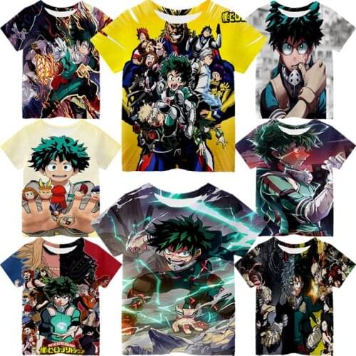 2021 My Hero Academia Season 5 T Shirts Children 3d Tshirts Summer Kids Clothes Boys Girls Boku No Hero Academia Anime T-shirts