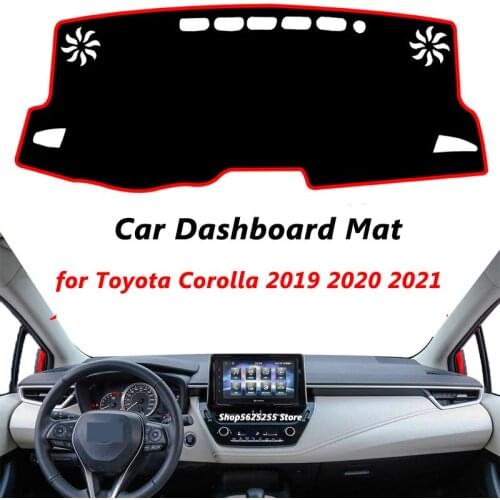 Car Dashboard Mat Cover Pad Rear Window Mat Sun Shade Instrument Panel Carpet for Toyota Corolla 2019 2020 2021 Car Accessories