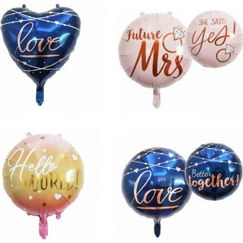 22 inch love peach heart round balloons wedding decoration proposal party decoration balloon Valentines Day supplies