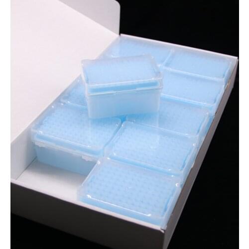 Laboratory Pipette Tips 20ul 96pcs/Box Plastic Sterile Micropipette Tips Made Of Medical Grade Polypropylene With Filter