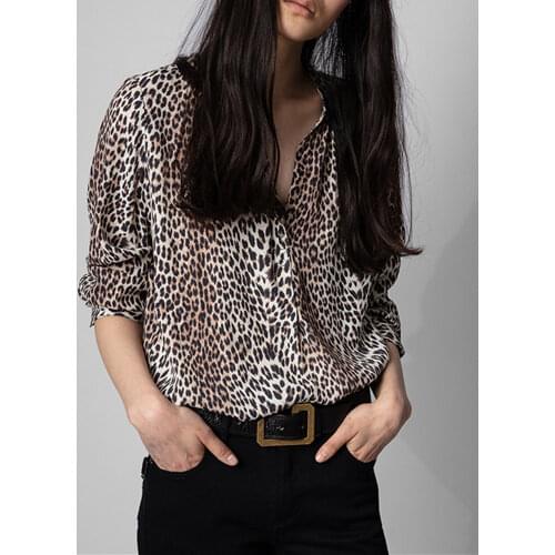 Леопардовые блузки MABVOXZ China At AliExpress