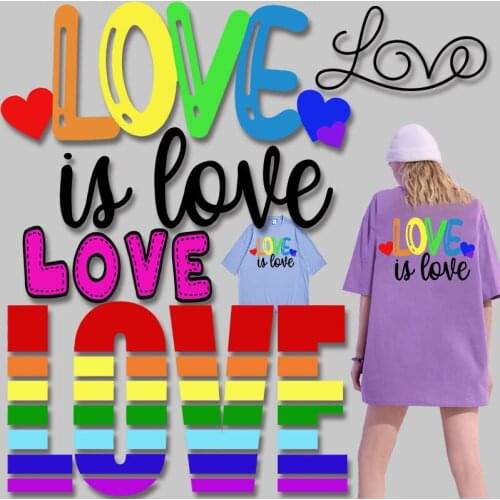 Letter Stickers Heat Transfer PVC Patch Applique on Clothes thermal stickers on clothes Stickers t shirts