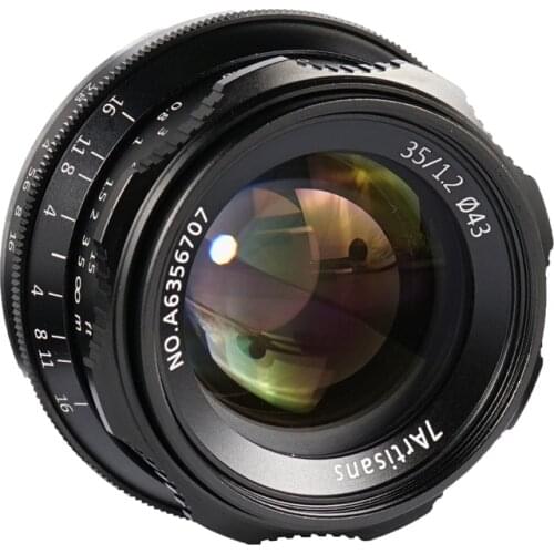 35mm F1.2 aps-c Manual Focus lens for Panasonic m43 canon ef-m eosm sony e a7r4 fujifilm fx xt4 xt100 nikon z mirrorless camera