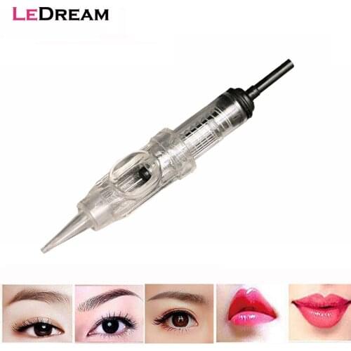10pcs/lot Disposable Sterilized Permanent Lip Eyebrow Makeup Bayonet Tattoo Small Motor Needles Cartridge 1RL 3RL 3F 5RL 5F 7RL