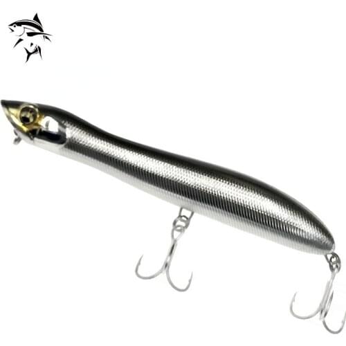 Snake-Head Popper Fishing Lure 125mm 20g Top Water Pencil Bait 1Pcs/Lot Bass Artificial Bait Fishing Lure 2021