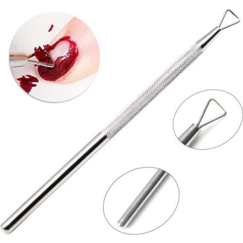 1pcs Cuticle Push Stainless Steel 0.7*2.5mm Rod Stick Pusher Cuticle Dead Skin UV Gel Polish Push Manicure Nail Art Tools Push