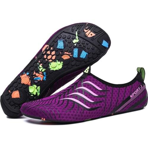Size 36-48 Unisex Light Slip On Swimming Shoes Quick-Drying Outdoor Upstream Seaside Sport Aqua Shoes Sneakers Zapatos De Mujer