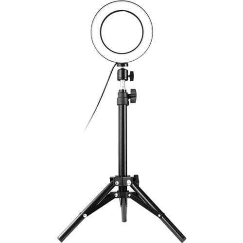 Selfie Lamp LED Studio Camera Ring Light Photo Phone Video Light Annular Lamp With Tripod Selfie Stick Ring Fill Light For Canon
