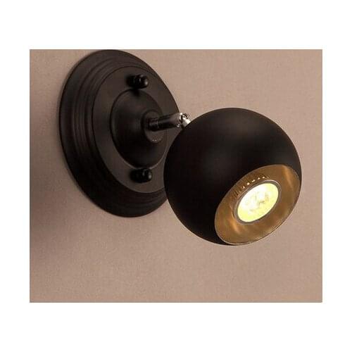 IWHD Loft Style LED Wall Light Metal Globe Vintage Wall Lamp Bedside Sconce Fixtures For Home Lighting Lampara Pared Luminaire