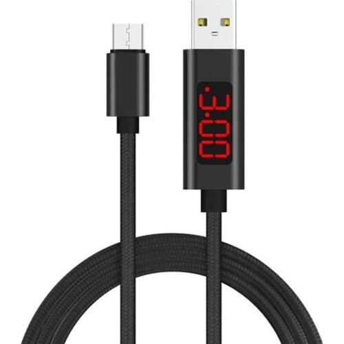USB Type C Micro USB Cable for xiaomi for Huawei Charging USB C Cable With LED Digital Display Mobile Phone Cable