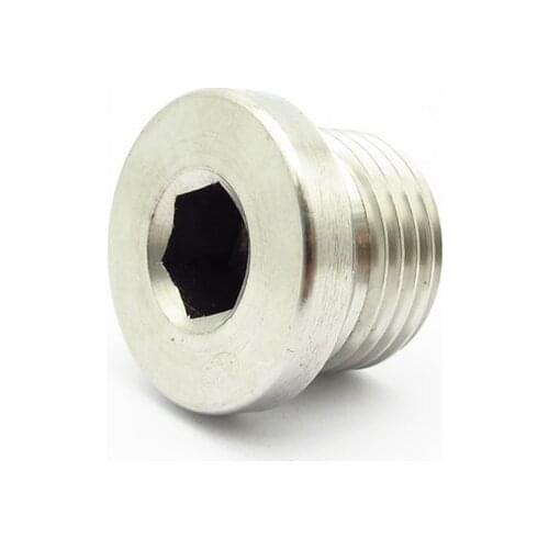 1/8" 1/4" 3/8" 1/2" 3/4" 1" BSP BSP Male Thread 304 Stainless Steel Hex Socket Head End Cap Plug Pipe Fitting Connector