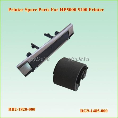 1SET x RB2-1820-000 RF5-2435-000 RG9-1485-000 ADF Feed Pickup Roller SEPARATION PAD for HP 5000 5100 Printer