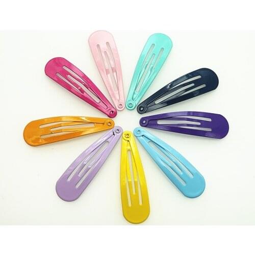 10-100pcs Cute girl candy color jump Di BB clip broken hair drop 5CM hair clip side clip DIY jewelry accessories headdress