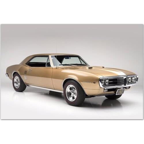 1967 Pontiac Firebird 400 Classic Supercar Picture Wall Art Posters and Prints Modern Canvas Painting for Living Room Decor