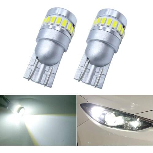 2x T10 W5W LED Car Light CANBUS Interior Light Map Lamp Dome Bulb Exterior License Plate Light White For Opel Astra K Zafira