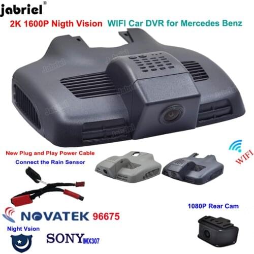 2K 1600P Plug And Play Wifi Car Dvr Dash Cam Driving Recorder EDR for Mercedes Benz E Class w212 w213 C Class w205 s205 GLC x253