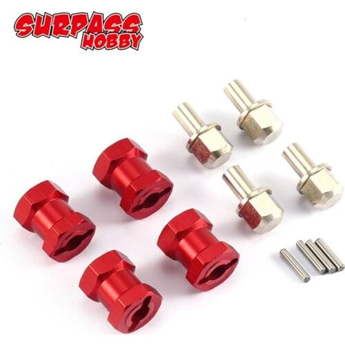 4pcs 12mm Hex 12mm 15mm 17mm 20mm 25mm Coupler Tire Extended for Traxxas Hsp Redcat Rc4wd Tamiya Axial scx10 D90 RC Crawler Car
