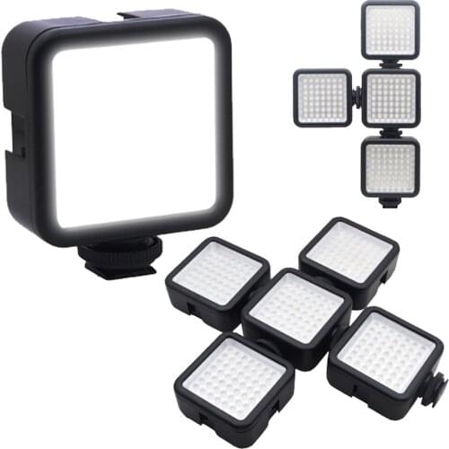 5.5W Mini LED Video Light 6000K Photographic Lighting Splicing Combination Brightness Adjustment 1/4 Screw Vlog Fill Light