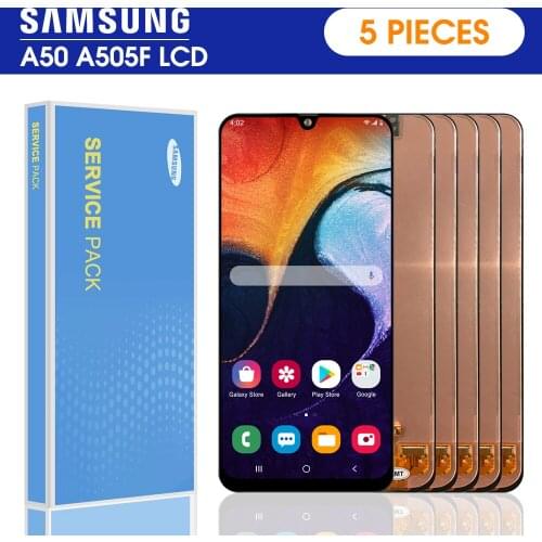 5 piece/lot Test For Samsung Galaxy A50 SM-A505FN/DS A505F/DS A505 Display Touch Screen Digitizer With Frame For Samsung A50 lcd