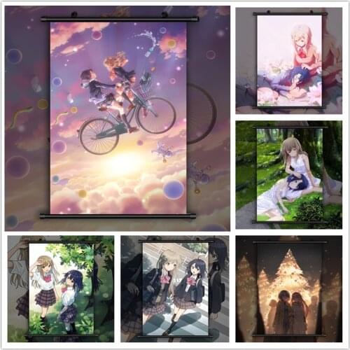 Adachi to Shimamura Adachi Sakura Chikama Yashiro HD Print Wall Poster Scroll