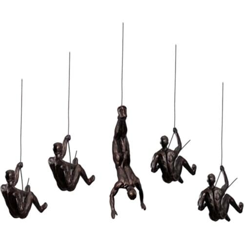 AMERICAN RETRO INDUSTRIAL WIND BAR WALL DECORATION WALL HANGING NORDIC CREATIVE BACKGROUND WALL DECORATION CLIMBING CHARACTERS