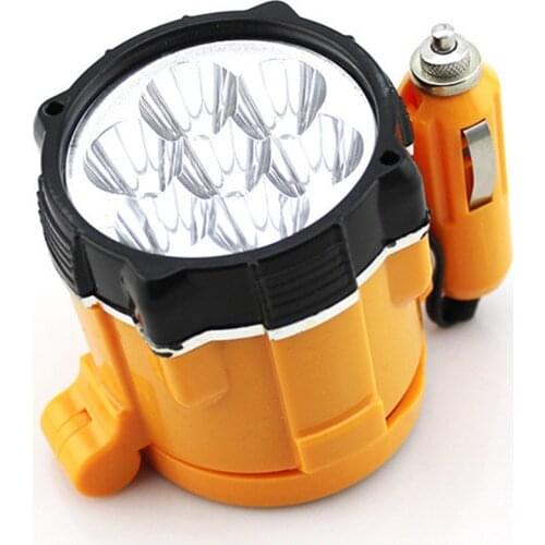 Car 12V 7 Lamps Emergency Light LED Roadside Safety Flashing Lamp Magnet Repair Work Light Warning Lantern Auto Car Accessories
