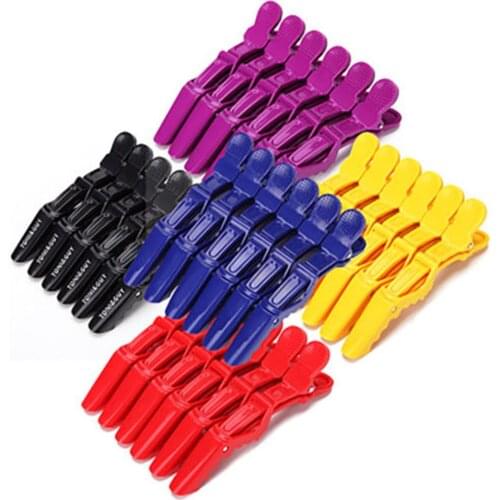 1X Black Hairdressing Clamps Claw Clip Hair Salon Plastic Crocodile Barrette Matte Hair Sectioning Hair Grip Hairdressing Tool
