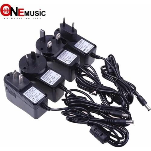 Black 18V 1A Effect Pedal Power Supply Input Adapter For Caline CP-05 JOYO JP-02