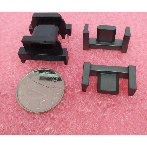 EPC25 Manganese Zinc Ferrite Core Horizontal 5 + 6 Bakelite Skeleton High Frequency Transformer Core PC40 Material