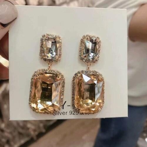 HMEX Women's Gold Earrings