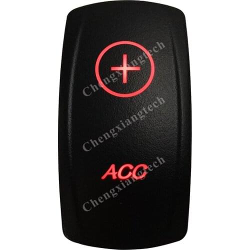 Red Led Car Boat Dashboard Light Rocker Toggle Switch ACC 5P ON OFF SPST for Carling ARB Narva 4x4 Style