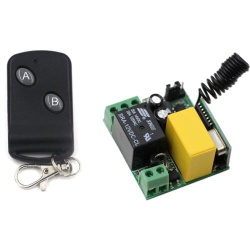 315/433 MHZ 1pcs Mini Receivers AC220V 1CH RF Wireless Remote Control Light Switch System With 1pcs Remote Controller Hot Sale