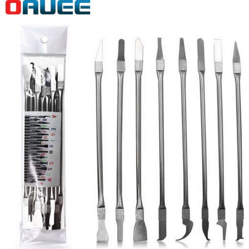8 in 1 Repair Thin Tools Set IC Chip CPU Metal Remover Burin To Remove For Mobile Phone Computer CPU NAND IC Chip Repair