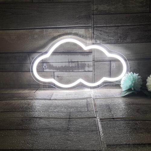 "Cloud" Neon Sign Customized Flex Led Light Strip 12V Decoration For Your Home Room