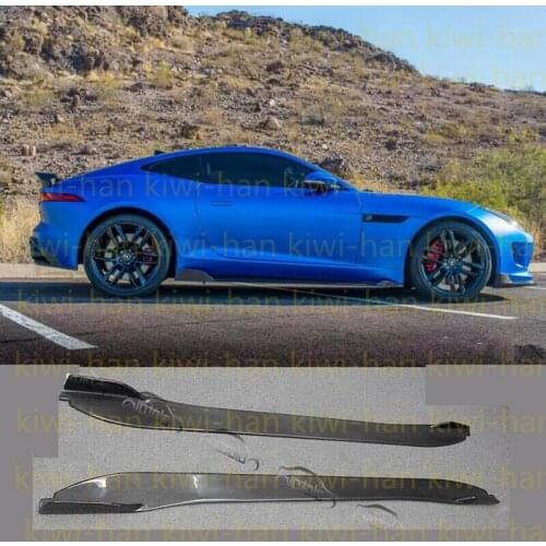 Fit For Jaguar F-Type 2014-2019 Real carbon fiber High quality side skirt 1 pair assemblies Kits