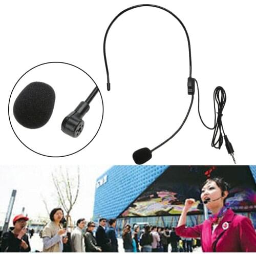 Mini Portable Audio Microphone Lightweight Headset 3.5mm Jack Plug Mic Thread Jack Condenser Microphone PC Auto Car DVD Radio