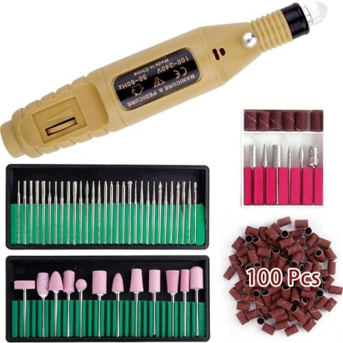 Professional Manicure Machine Electric Nail Drill Bits Set Ceramic Milling Cutter Gel Polish Remover Kit For Nail Art Drill Tool