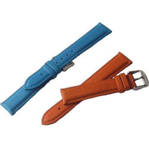Watchband Blue Orange Lizard Grain Watch band strap 14mm 16mm 18mm for womens dress wristbands watch fashion stylish Accessories