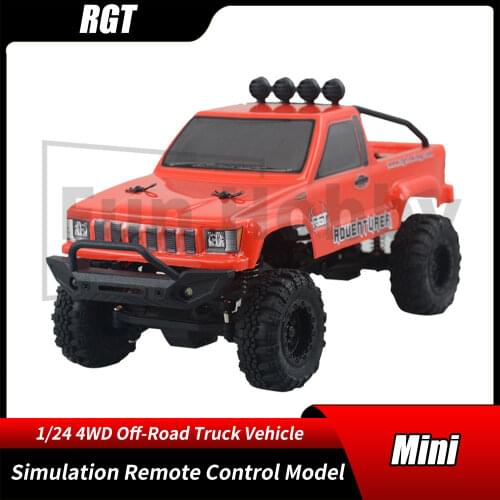 RGT 1/24 1:24 RC RTR Mini Off-road Pickup Monster Crawler Climbing Car Electric 4WD Remote Control Model Cars Toys Boy Gift
