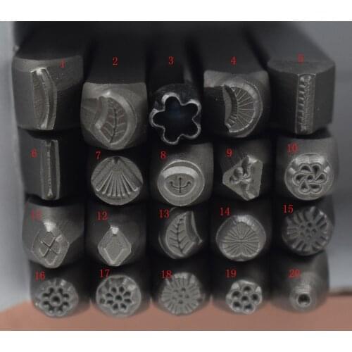 Flower Stamps Metal Design Stamp Steel Hand Punch for Jewelry Crafts
